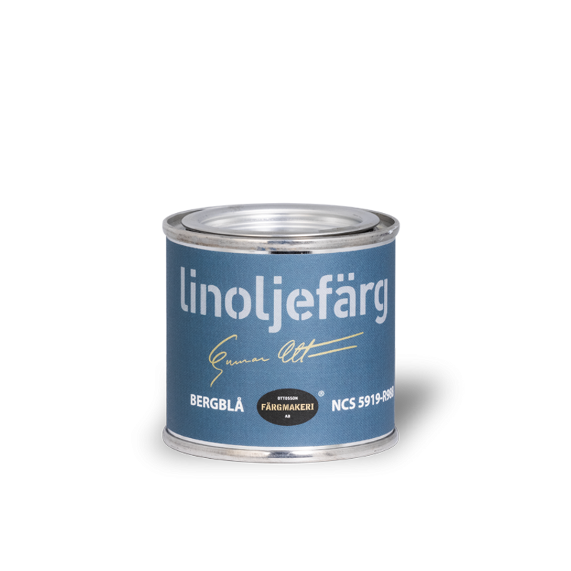 Bergblå Linoljefärg 0,1L