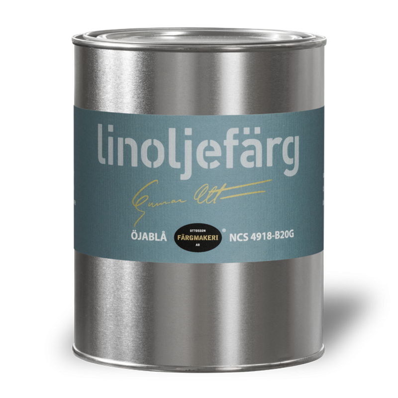 Öjablå Linoljefärg 1L
