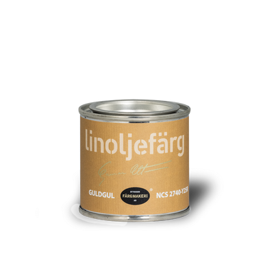 Guldgul Linoljefärg 0,1L
