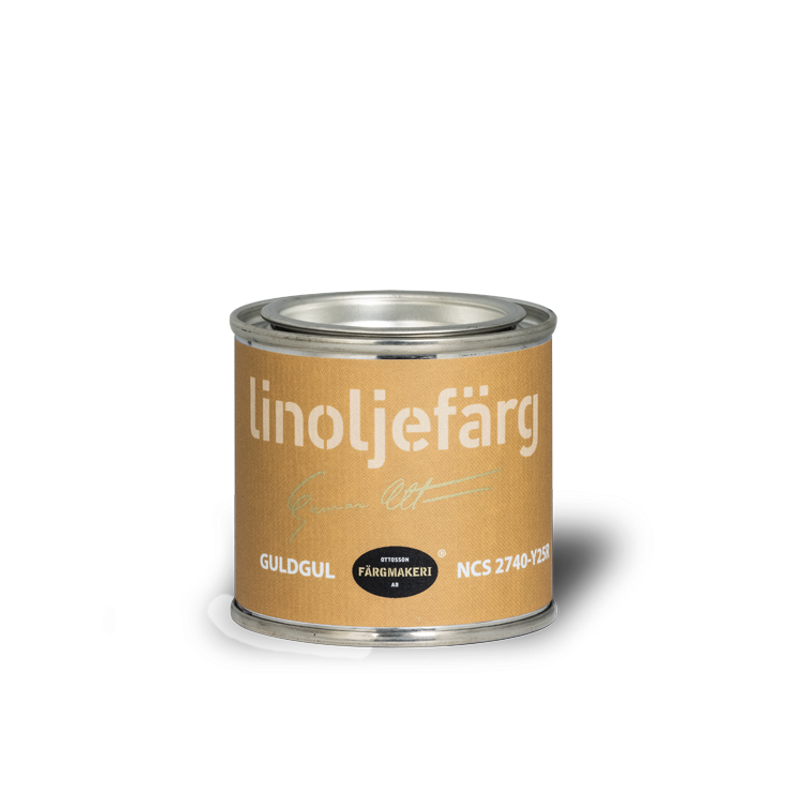 Guldgul Linoljefärg 0,1L