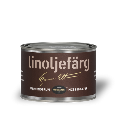Järnoxidbrun Linoljefärg 0,5L