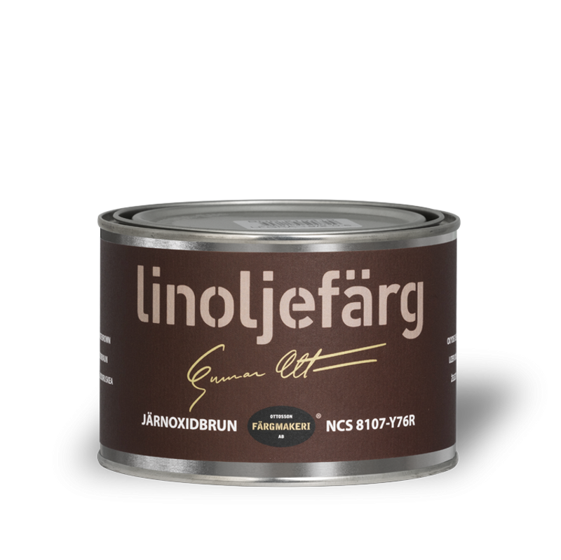 Järnoxidbrun Linoljefärg 0,5L