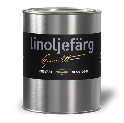Bensvart Linoljefärg 1L