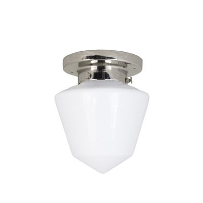 Badrumslampa Tak Signe Nickel/Opal Vit