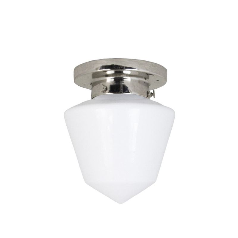 Badrumslampa Tak Signe Nickel/Opal Vit