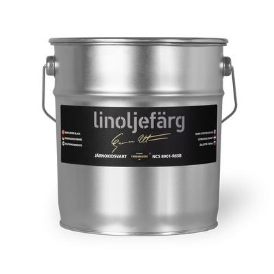 Järnoxidsvart Linoljefärg 3L