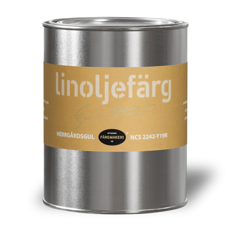 Herrgårdsgul Linoljefärg 1L