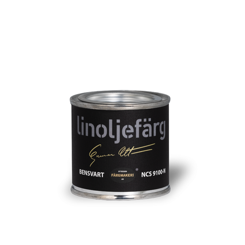 1A-98 Bensvart Linoljefärg 0,1L