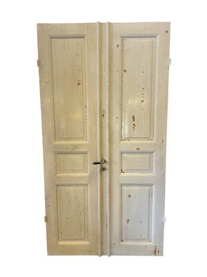 Pardörr med 3 speglar, 119x222,5 cm, utan karm