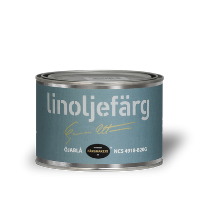 Öjablå Linoljefärg 0,5L