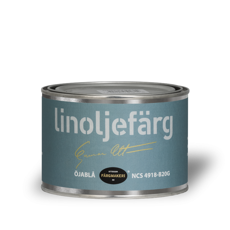 Öjablå Linoljefärg 0,5L