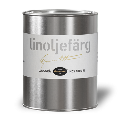 Ljusgrå Linoljefärg 1L