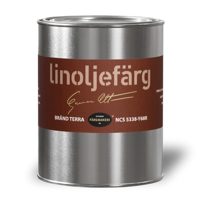 1A-5876 Bränd Terra Linoljefärg 1L