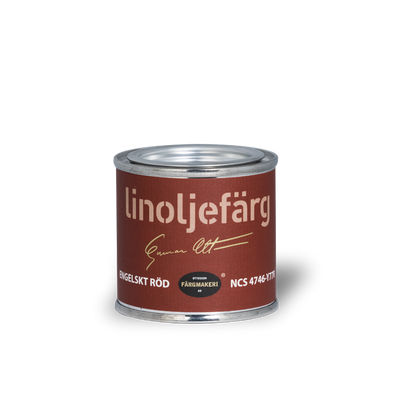 Engelskt röd 1A-48A Linoljefärg 0,1L
