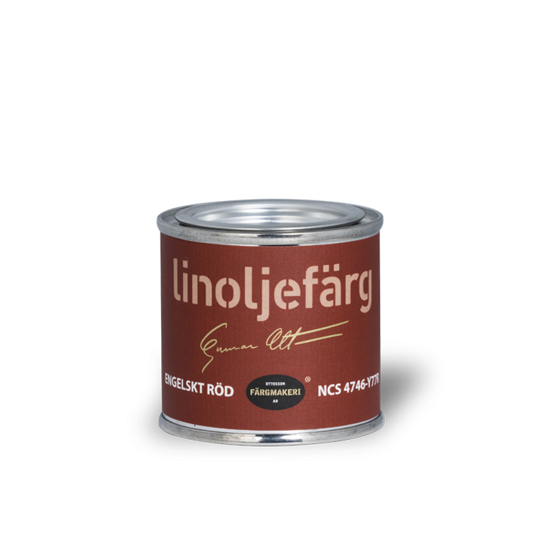 Engelskt röd 1A-48A Linoljefärg 0,1L