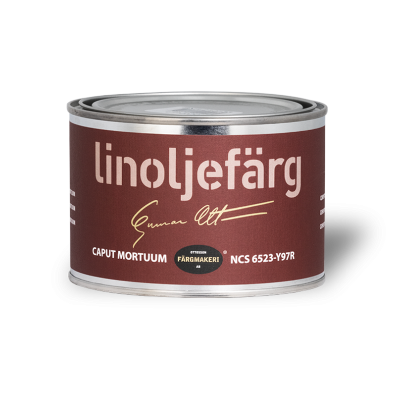 1A-20D Caput Mortuum Linoljefärg 0,5L