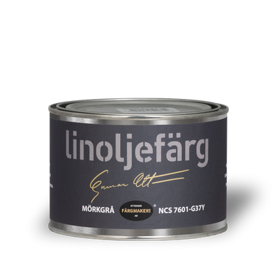 Mörkgrå Linoljefärg 0,5L
