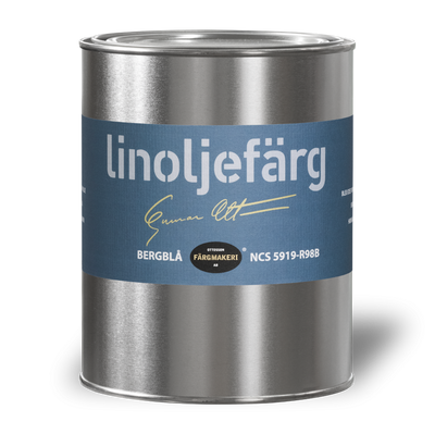 Bergblå Linoljefärg 1L