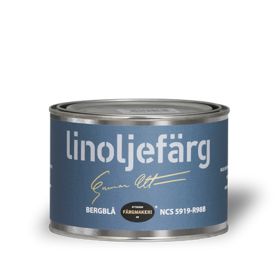 Bergblå Linoljefärg 0,5L
