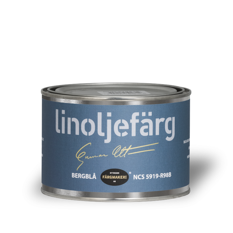 Bergblå Linoljefärg 0,5L