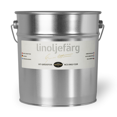 Vit Gräddton Linoljefärg 5L