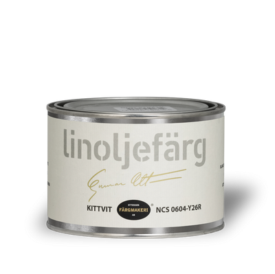 Kittvit Linoljefärg 0,5L