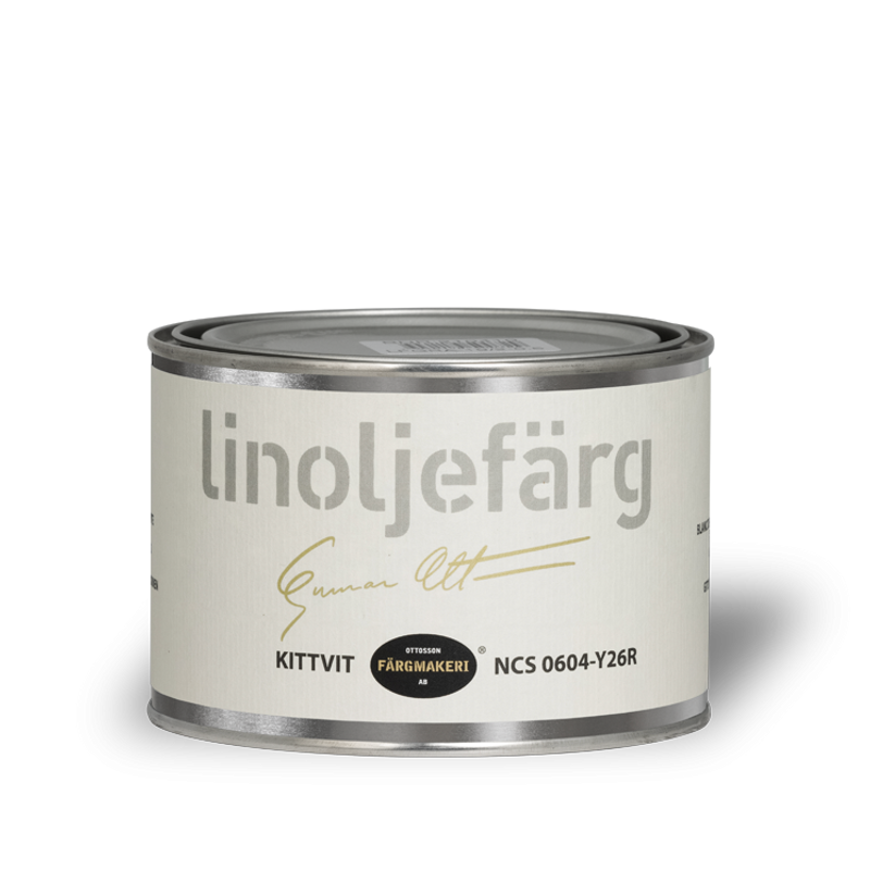 Kittvit Linoljefärg 0,5L