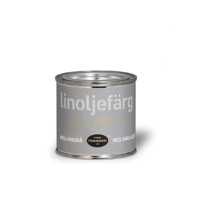 Mellangrå Linoljefärg 0,1L