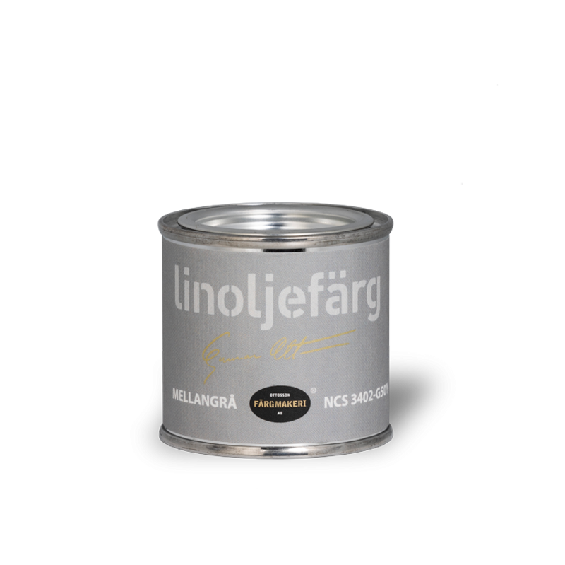 Mellangrå Linoljefärg 0,1L