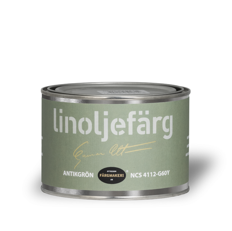 Antikgrön Linoljefärg 0,5L