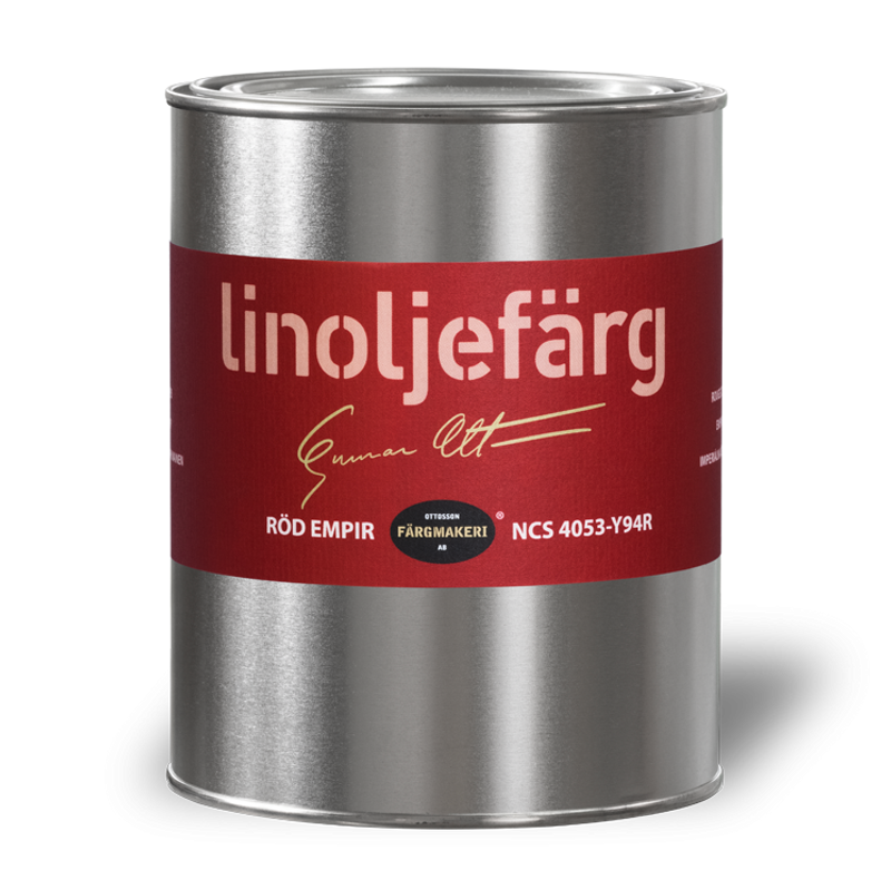 Röd Empir Linoljefärg 1L