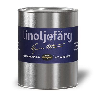 1A-HWR Ultramarinblå Linoljefärg 1L