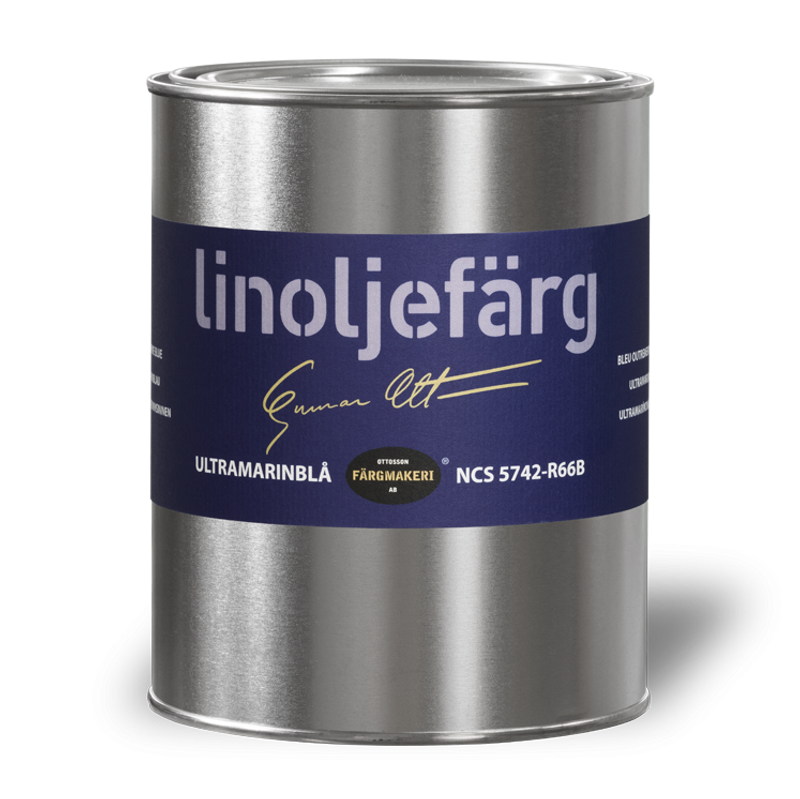 1A-HWR Ultramarinblå Linoljefärg 1L