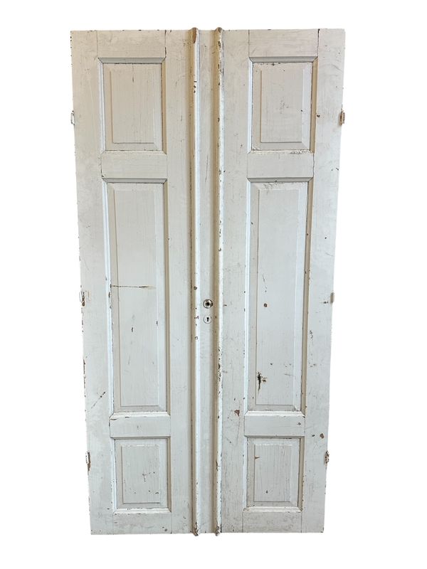 Pardörr med 3 speglar, 118,5x237 cm, utan karm