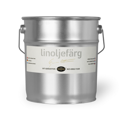 Vit Gräddton Linoljefärg 3L