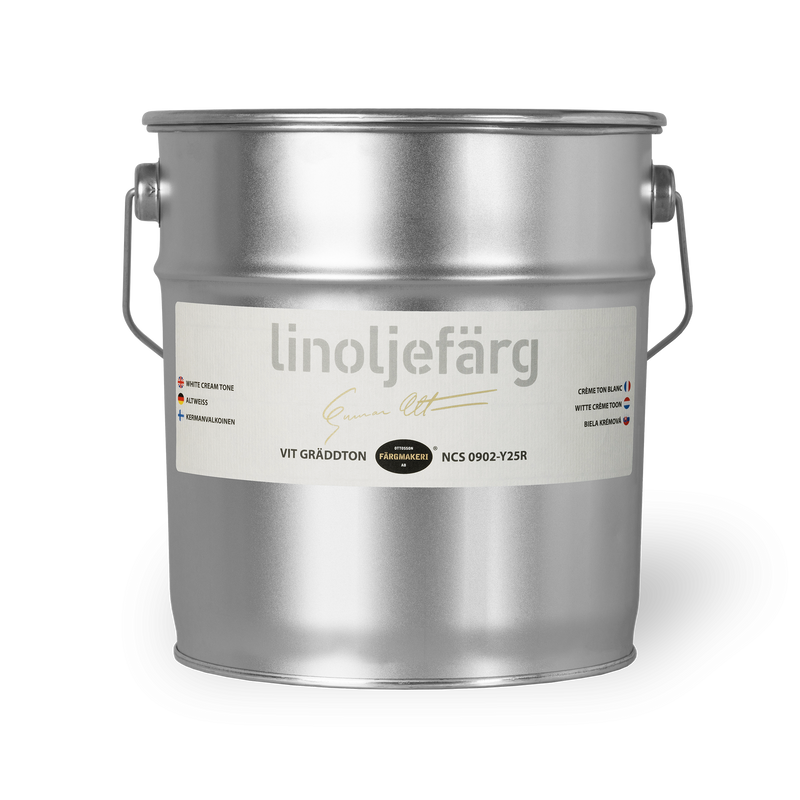 Vit Gräddton Linoljefärg 3L 