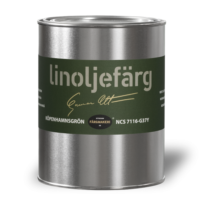 Köpenhamnsgrön Linoljefärg 1L