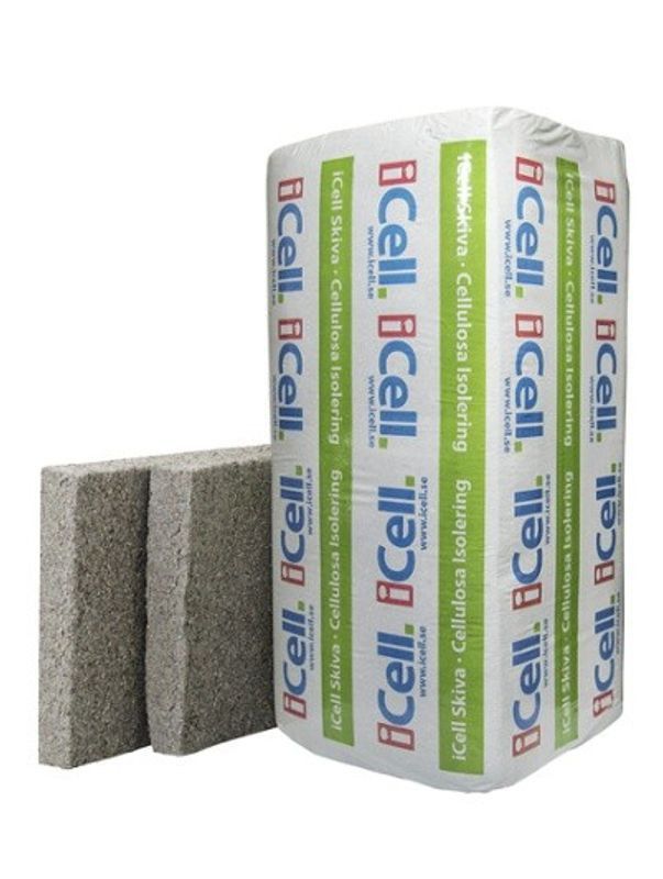 iCell skiva 120 mm cellulosaisolering 3,31 m2/paket