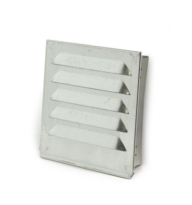 Ventilgaller 100x100 mm med nät, förzinkat