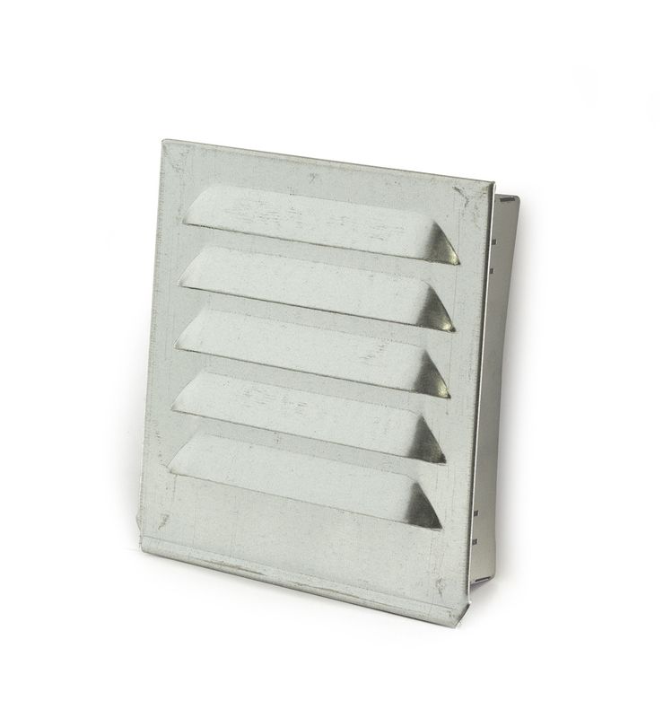 Ventilgaller 200x200 mm med nät, förzinkat