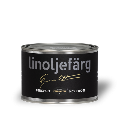 Bensvart Linoljefärg 0,5L