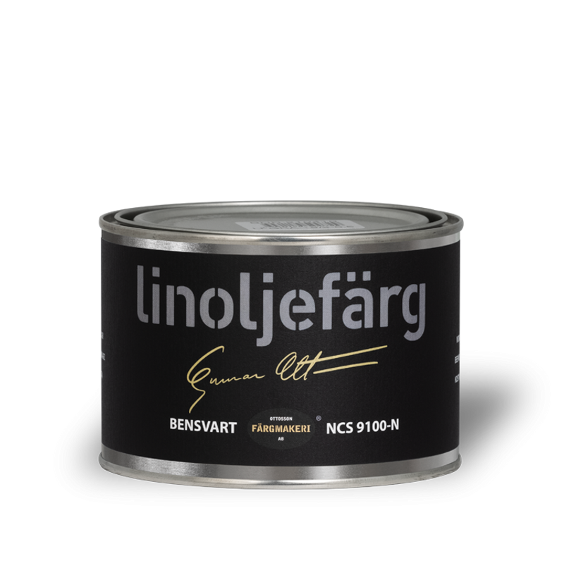 Bensvart Linoljefärg 0,5L