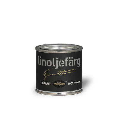 Grafit Linoljefärg 0,1L