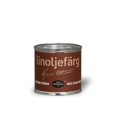 1A-5876 Bränd Terra Linoljefärg 0,1L