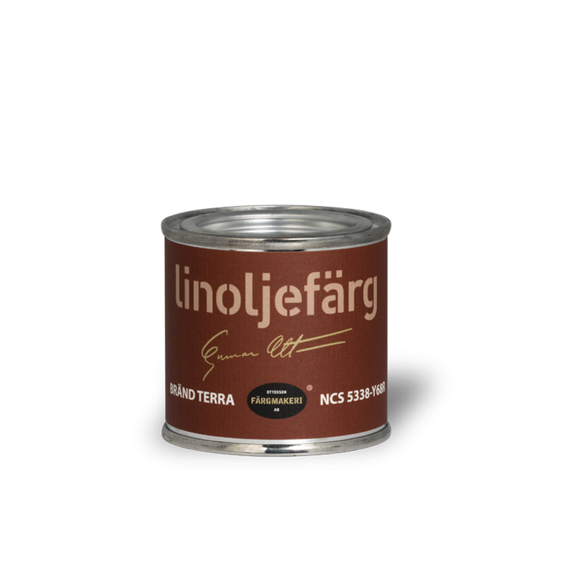 1A-5876 Bränd Terra Linoljefärg 0,1L
