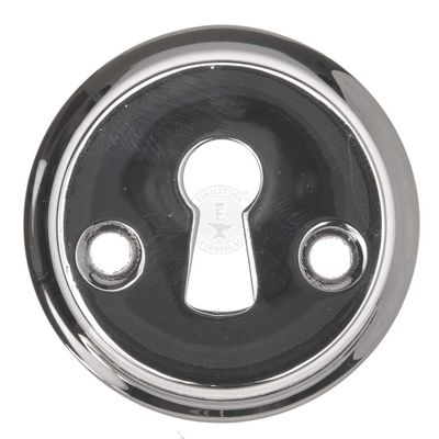 Nyckelskylt 3407 förnicklad mässing, par