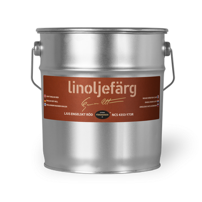 Ljus Engelskt Röd 10A Linoljefärg 3L
