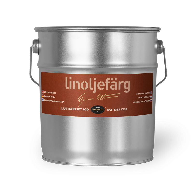 Ljus Engelskt Röd 10A Linoljefärg 3L