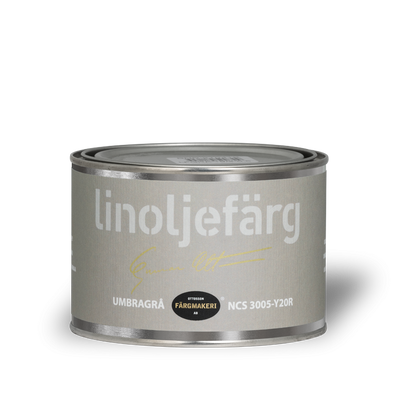 Umbragrå Linoljefärg 0,5L
