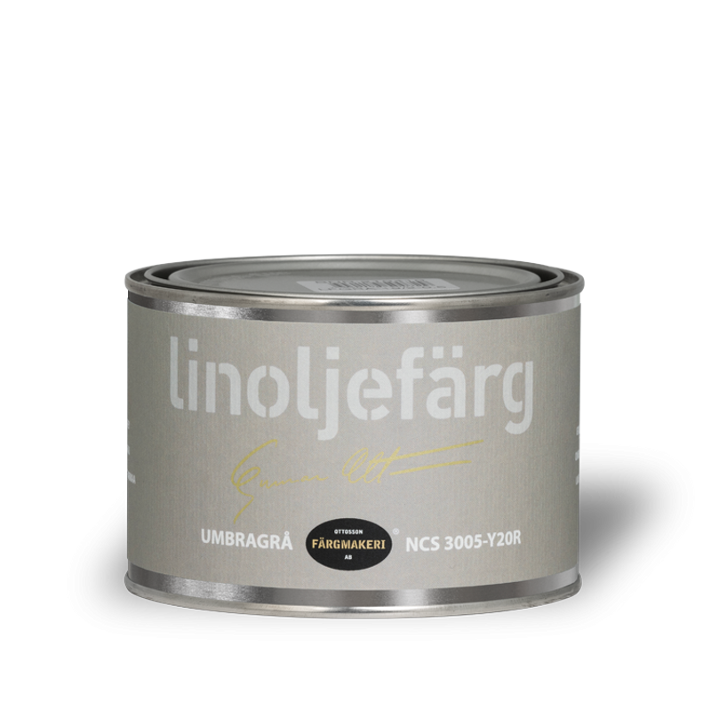 Umbragrå Linoljefärg 0,5L